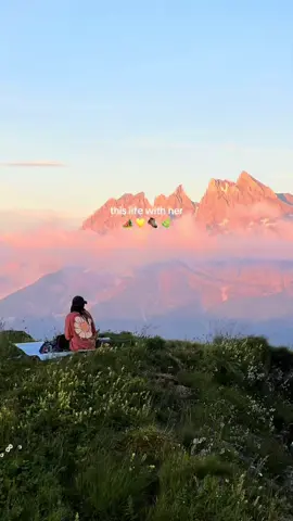 manifesting time in the mountains with you >>> #Hiking #mountains #Outdoors #camping #girlfriend #couple #fyp 