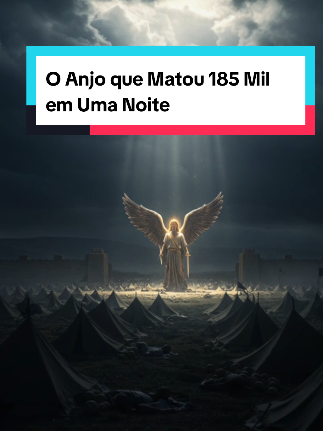 Naquela noite… Um único anjo enviado por Deus destruiu o exército da Assíria. 185 mil soldados caíram sem que uma espada fosse levantada por Israel. Eles tinham zombado de Deus… Mas esqueceram que o Senhor dos Exércitos não perde batalhas. 📖 (2 Reis 19:35) Essa história mostra que não importa o tamanho do inimigo… Se Deus luta por você, a vitória já está garantida. #CuriosidadeBiblica #DarkBiblico #AnjoDeDeus #PoderDivino #Milagre #BibliaSagrada #TikTokCristao #HistoriaBiblica #ConteudoCristao #Fe #GuerraBiblica #AntigoTestamento