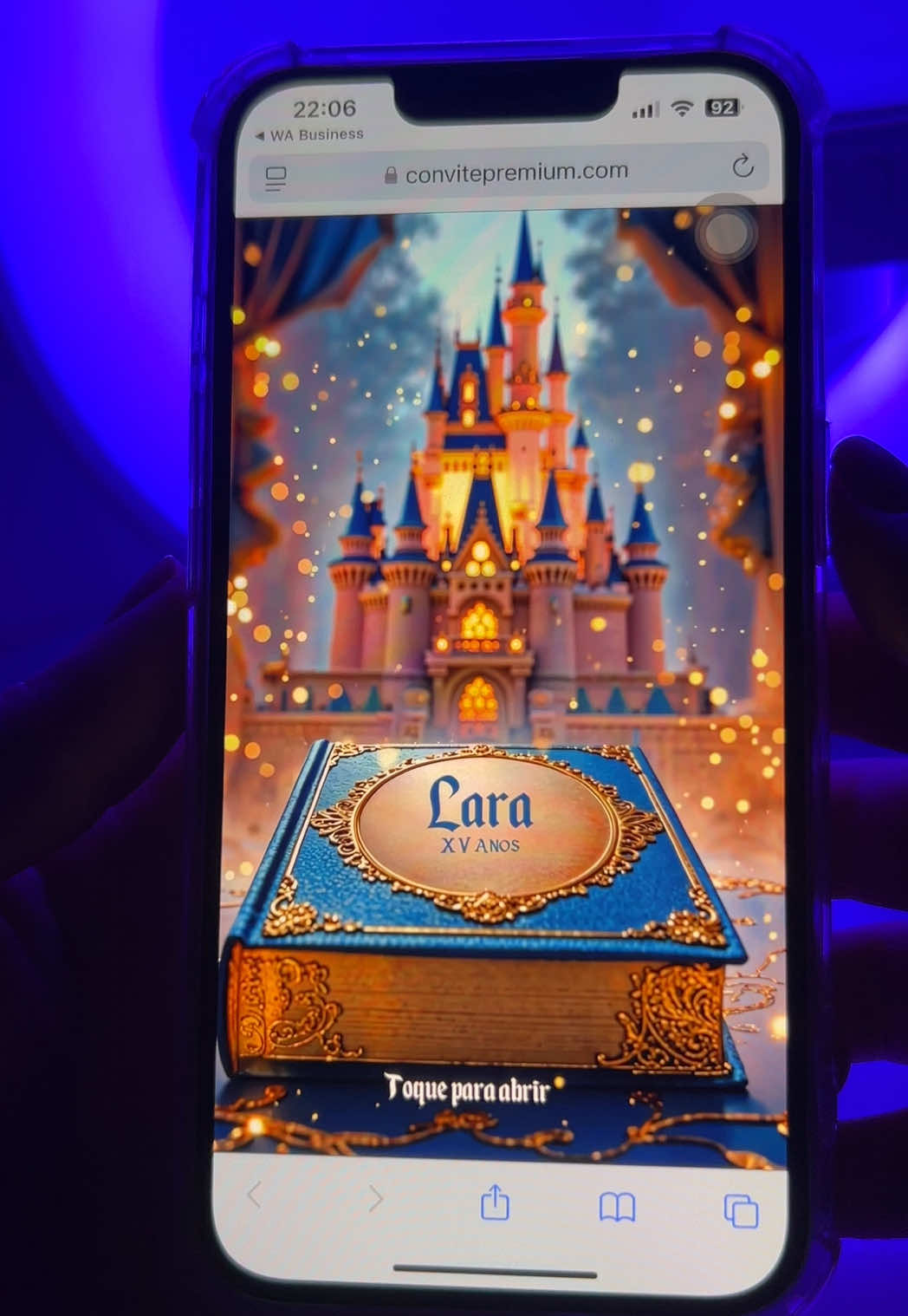 ✨Um convite digno de conto de fadas!✨ Nosso modelo premium inspirado na Cinderela começa com um livro mágico se abrindo e revela um mundo cheio de efeitos especiais. Perfeito para transformar sonhos em realidade! 💫👑📖 📲 Para orçamentos: WhatsApp (55) 51 98140-9922 #convite #conviteinterativo #convitedigital #convitepersonalizado #conviteanimado 