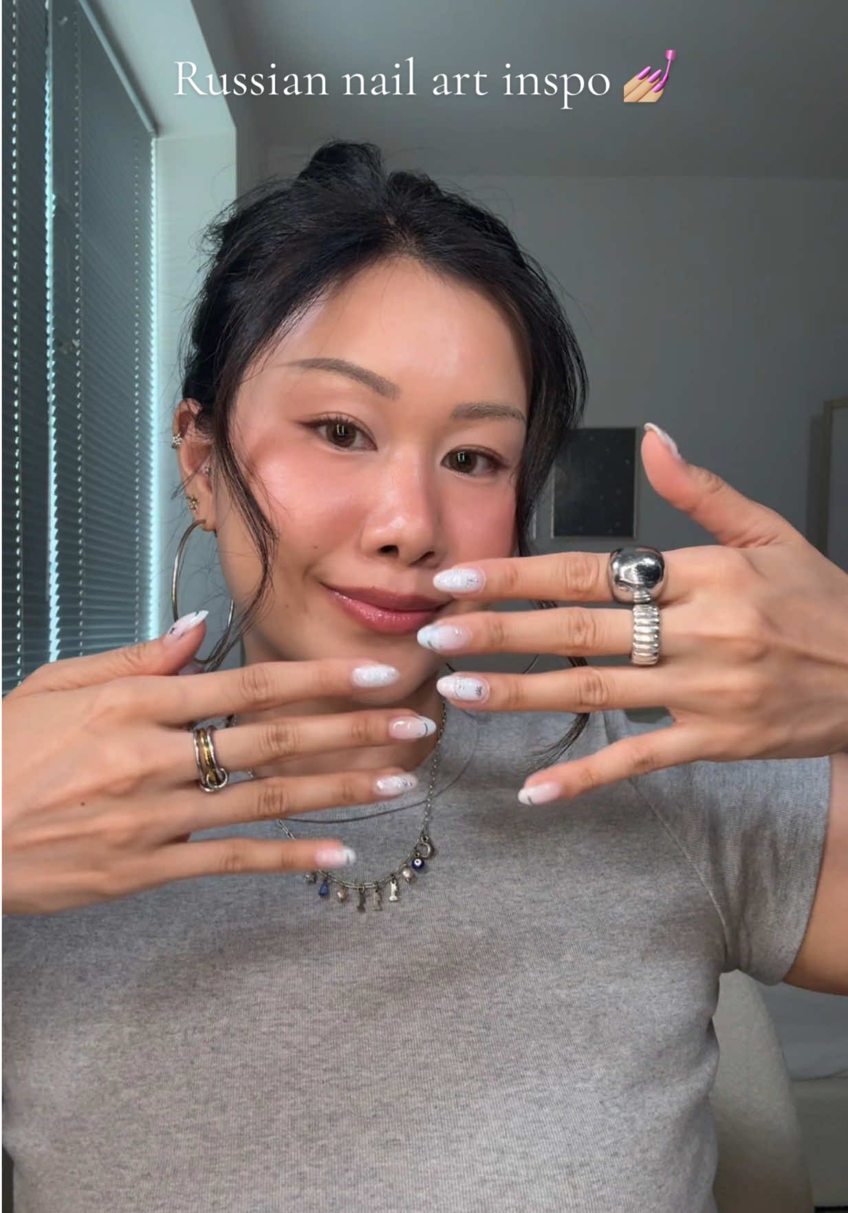 When your nail tech pops awf on your soft cool toned vision 🦋💫🩵 @Nails NY  #russiannailsnyc #russiannails #manicures #nailinspo2025 #nailinspo 