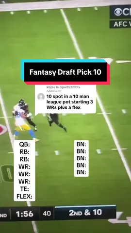 Replying to @Sparty3993 How would you draft from 10th in a league that starts 3 WRs + a flex? 🤔 In Part 5 of the series, here’s how I built my squad 🏈 #fantasyfootball #fantasyfootballtips #fantasyfootballadvice #fantasyfootballdraft #mockdraft 