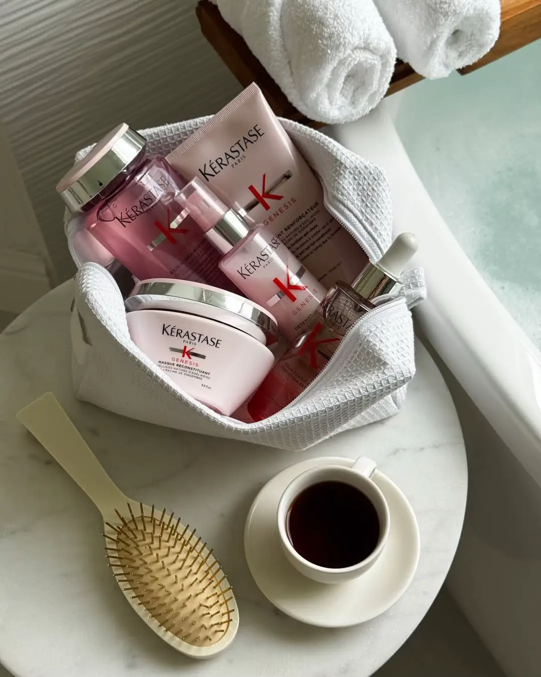 Begin the week with intention—and hair that feels as strong as you do. Genesis targets breakage at both the roots and lengths to reduce hair fall, while nourishing from scalp to strand. Designed for all hair types and all lifestyles, it’s the reset your routine deserves. #Kerastase #KerastaseGenesis #GenesisSerum #HairFall #ScalpCare #HairCare #SelfCare #HairTok #FYP #SelfCare