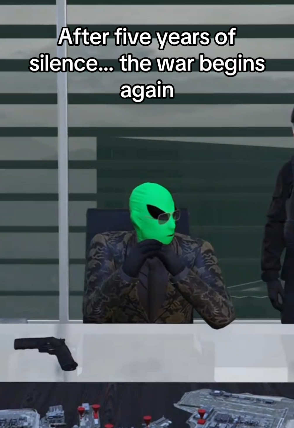 After five years of silence… the war begins again | #alienwar #gtav #gta #purplevsgreen #fyp #foryou #like 