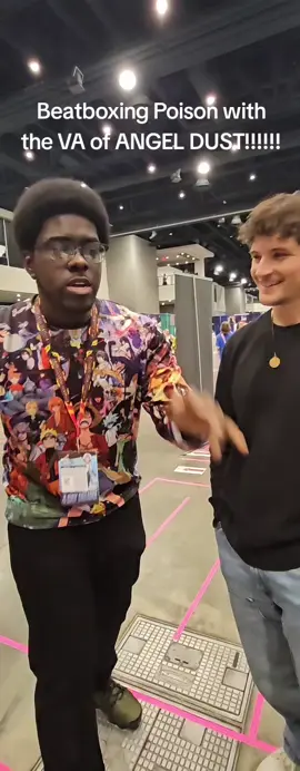 While at Galaxycon I did a quick cover of Poison with the VA of Angel Dust!!!!!!!! #hazbinhotel #acapella #angeldust #ytp #beatbox #galaxyconraleigh #galaxycon 
