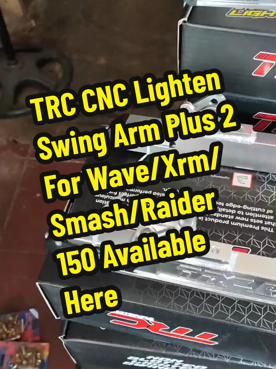 TRC CNC Lighten Swing Arm Plus 2 For Wave/Smash/Xrm/Raider150 #trc #cnc #lightenswingarm #plus2 #wave #smash #xrm #raider150 #motorparts #motoraccessories #foryoupage #viralvideo #trendingvideo #fyppppppppppppppppppppppp 