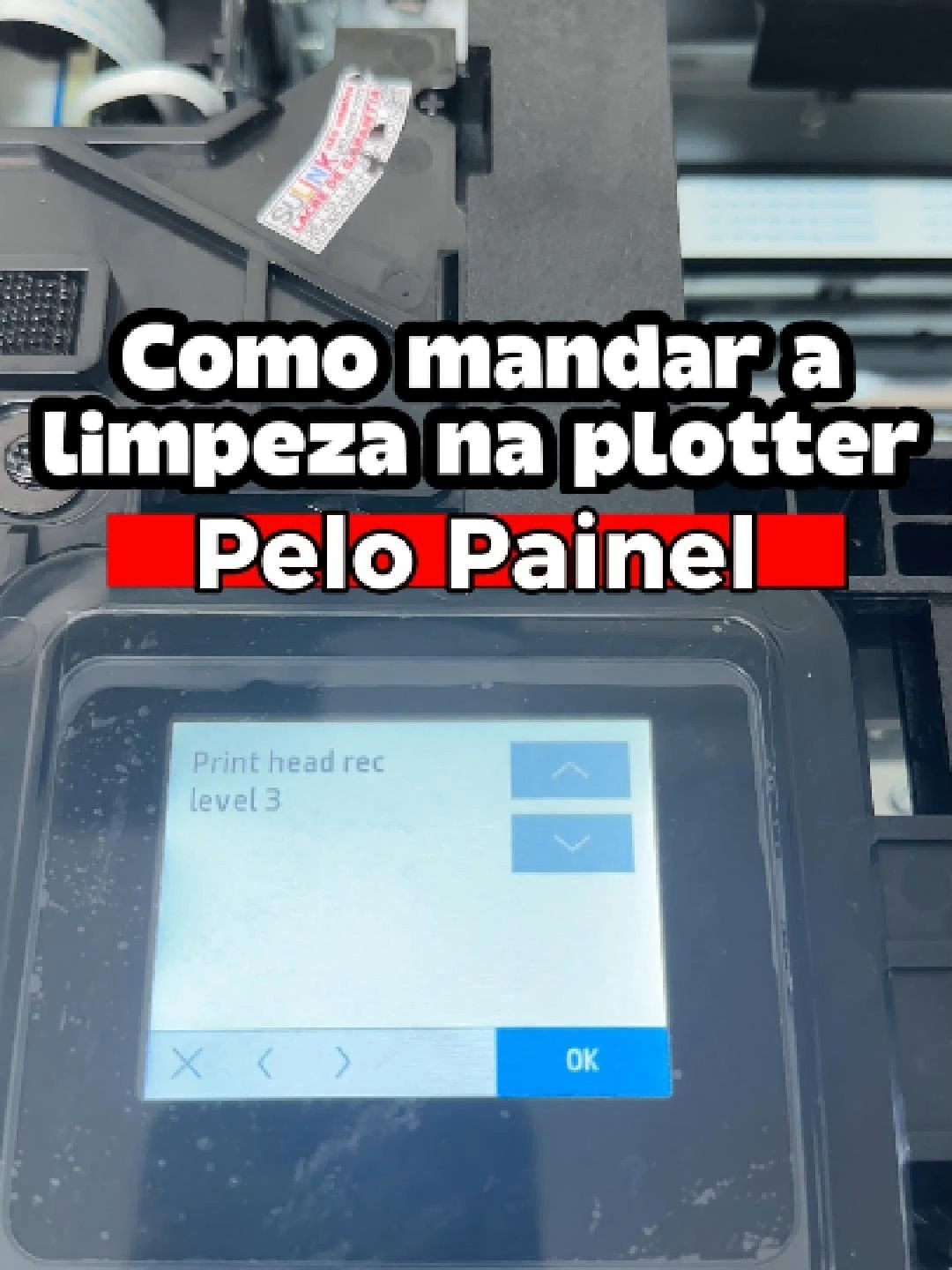 HP T250 ou T650 com jatos falhando? Aprenda como fazer a limpeza direto na plotter! 🧽 Um procedimento rápido que pode melhorar a qualidade da impressão. #HP #Manutenção #Limpeza #Dica #Impressora #Sulink #Plotter