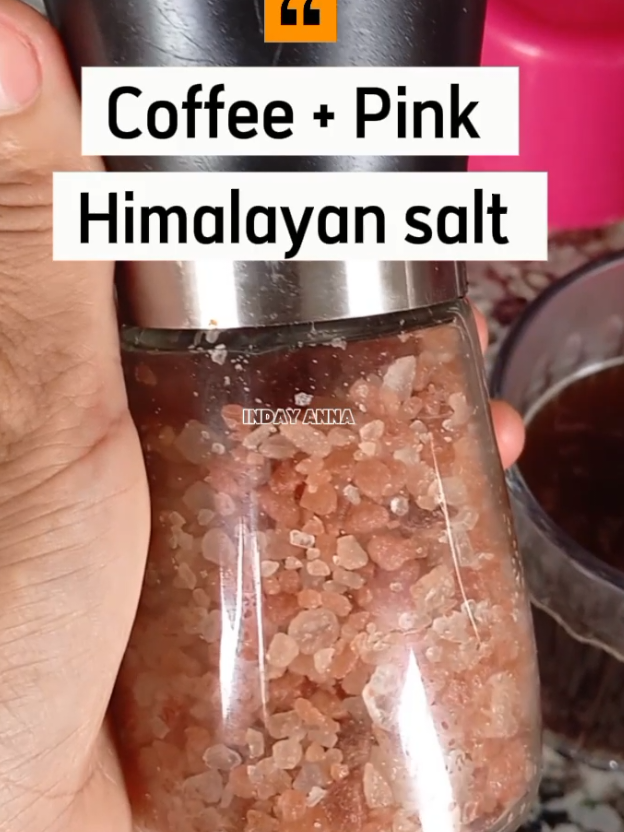 Black Coffee with Pink Himalayan Salt ☕☕ #himalayansalt #pinkhimalayansalt #salt #healthy #healthyliving 