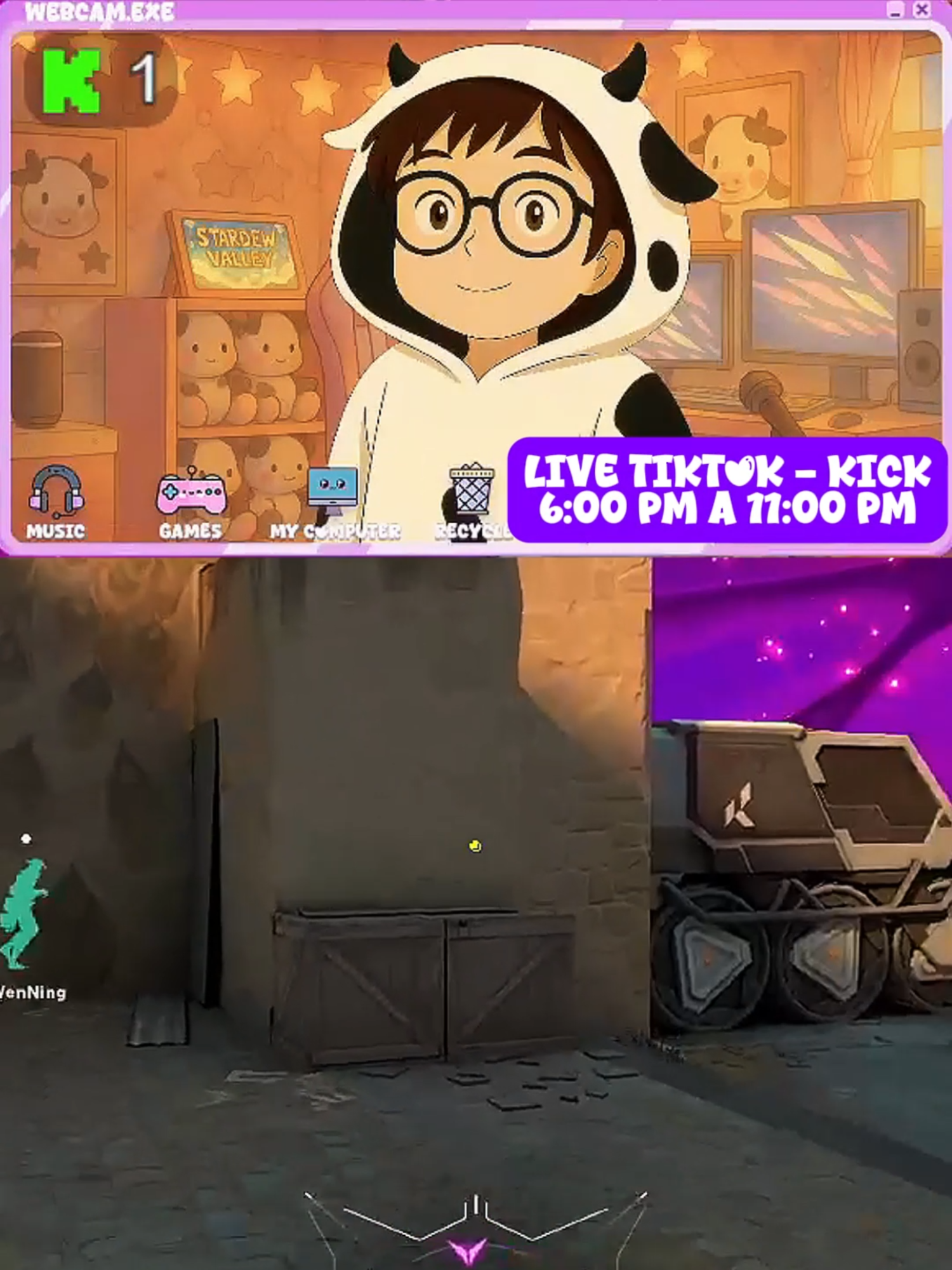 NUESTRA PRIMERA ACE DE VTUBER🐮 #vtuberespañol #ace #Valorant #newvtuber #comedia #kills #kickperu💚 #vtuber #cow #xbzcba #LearnOnTikTok #tiktoklive