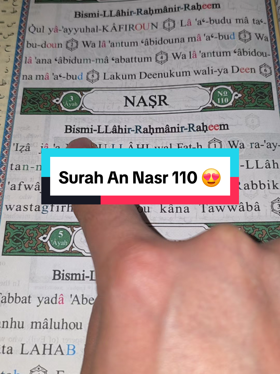 Surah An Nasr 110 Quran transliteration Wilt u het Koran bestellen? bestel via link (bio) of stuur een privéberichtje! You can order if you live in Europe 🇪🇺 just send me a message or link bio! #islam #foryou #fyp #trending #قرآن 