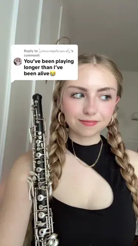 Replying to @𓃱ℐ𝓉𝓈𝒸ℴ𝓂𝓅𝓁𝒾𝒸𝒶𝓉ℯ𝒹𓃱 I started playing in 2011 😭 #oboe #oboeplayer #orchestra  