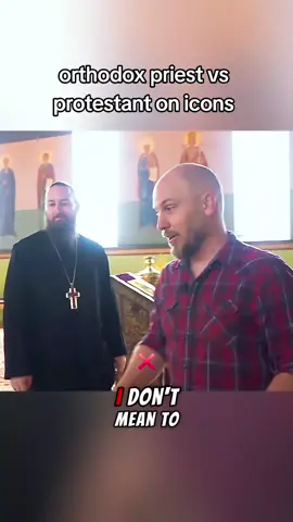 orthodox priest vs protestant on icons #church #orthodox #orthodoxchristian #orthodoxchurch #orthodoxy #christianity #jesus 