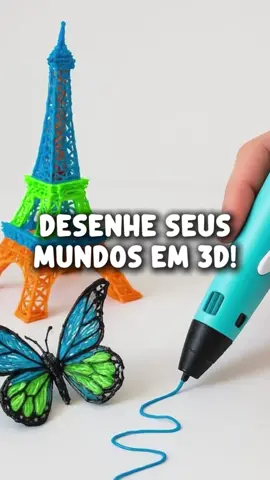 🪄Crie, desenhe e divirta-se em 3D! Caneta com LCD e filamentos coloridos para soltar a imaginação de adultos e crianças. #Caneta3D #DIYCriativo #BrinquedoEducativo #brinquedo #presenteideal #tiktokshop 