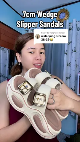 Replying to @yang maam nagrestock napo 🥰 habol tayo havang may stocks !! #wedgeslippers #slippersandals #wedge #wedgesandals #footwear #fyp 