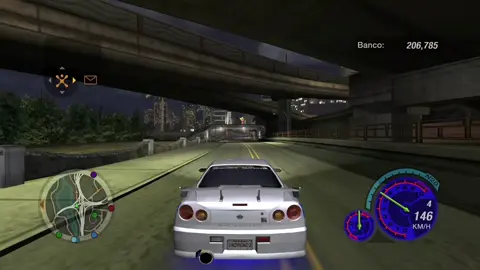 Skyline do Brian puro som #gameplay #gamesnotiktok #ps2games #needforspeedundergound2 #velozesefuriosos #ps2nostalgia #skyline #viral 