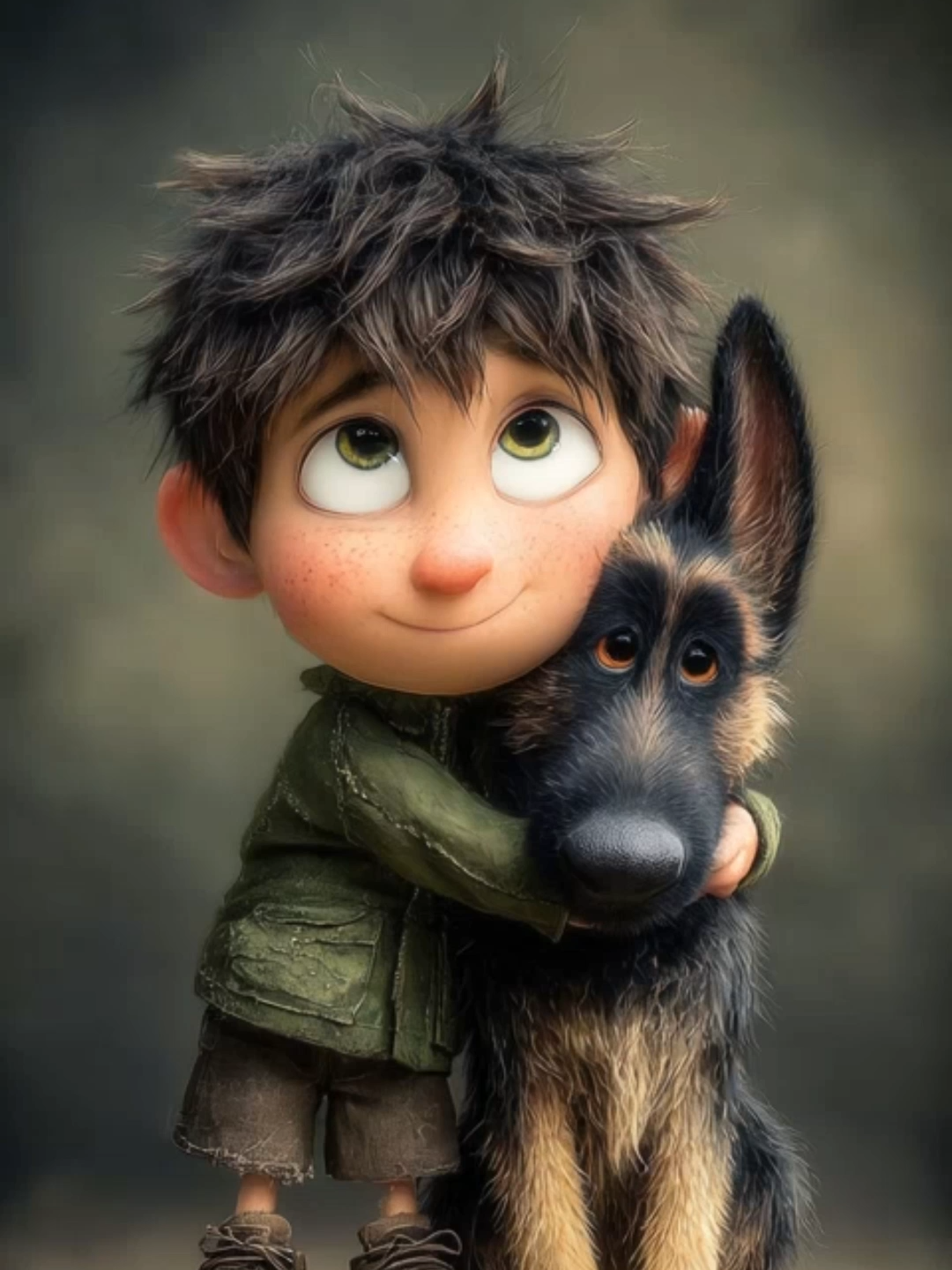 Live Wallpaper | Best Buds Forever #mansbestfriend #boy #dog #cartoon #loyalcompanion #doglovers #wholesome #adorable #friendship #ai #livewallpaper #phonewallpaper