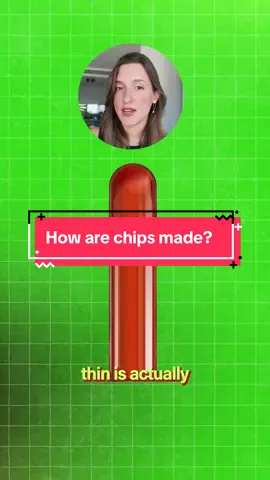 these tiny chips power our most advanced technology but we hardly ever hear about what they actually are… Turns out chips are baked in a loaf and have to be exactly the right temperature and backed in super high purity material in order to work #semiconductors #chips #silicone  #techtok 