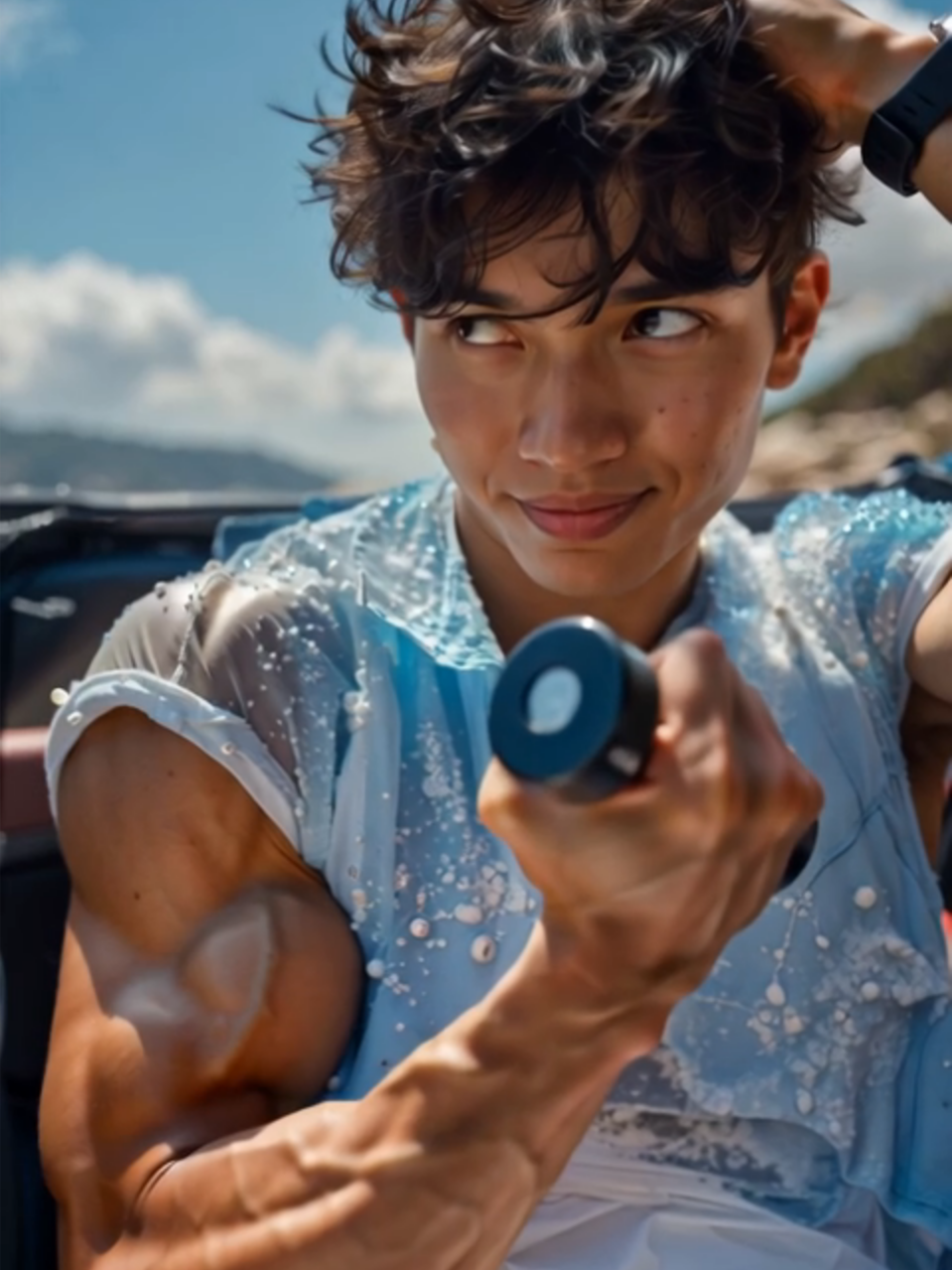 READY FOR THE BLUE PARTY ❣️ #Trincado #Tanquinho #chicos #bicepspeak #teenmuscle #biceps #musculos #summerbody #fitbody #bicepsflex #summerbodyloading