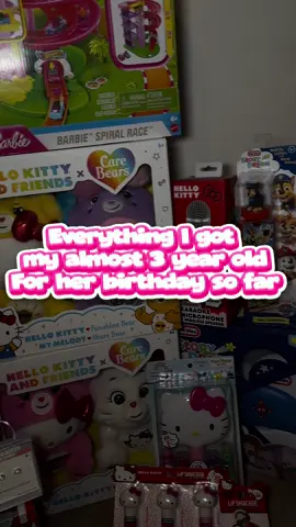 Everything I bought so far for my daughters Birthday 🎀 🎉  #hellokitty #toddler #toddlersoftiktok #birthday #toddlerbirthday #bluey #msrachel #fypシ 
