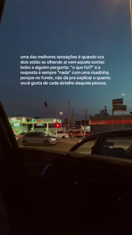 e é exatamente isso que torna tudo tão especial… esse tipo de conexão que não precisa de explicação, só de presença. porque quando o sentimento é leve, até o silêncio tem sentido.