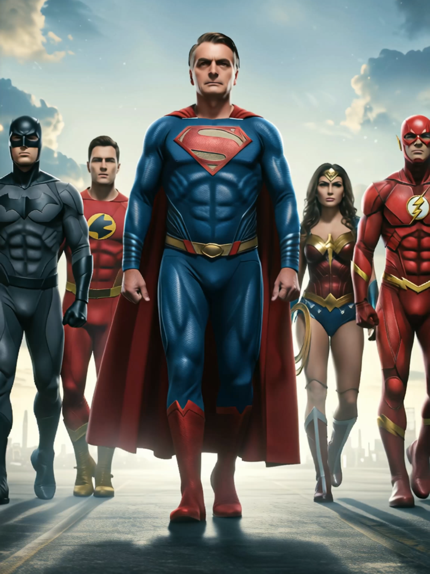 A Liga da Justiça Bolsonariana está chegando. É Super Mito, BatNikolas, Detoni Wonder Woman e muito mais! Bora, patriotas. #fyp #patriota #bolsonaro #mito #brasil #politica