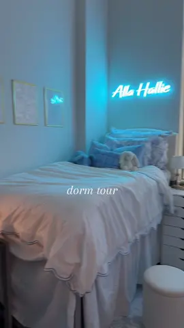 new little home 🩵 @user742721241155 #college #dorm #dormlife #collegelife #fyp 