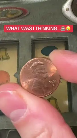 Using 1¢ Instead Of 25¢ In This Antique Machine! 🎰 #foryoupage #fyp #foryou #gambling #slotmachineguy #viral #satisfying #antique #tryingnewthings 