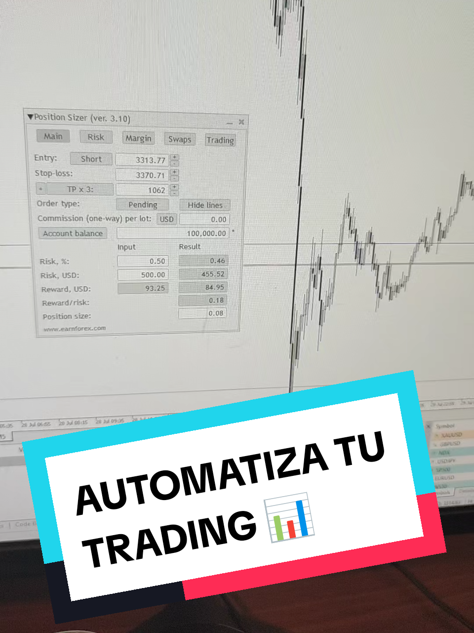 Posición Sizer MT5 Explicación  #trading #tradingforex #forex #forexlifestyle #metatrader4  #metatrader5 #inversiones  #chile 