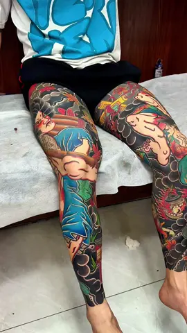 Cặp chân nhìn chất đét quá ae nhỉ ❤️#tattoojapan #xuhuong #tattoo #hinhxam 
