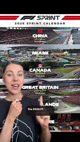 The 2026 F1 sprint race calendar has been leaked via the official Dutch GP social media pages.  ⁉️What do you think of these picks? Which tracks would’ve been your picks? #f1 #formula1 formula 1 #formulaone #f1tok #f1tiktok #belgiangp #Motorsport 