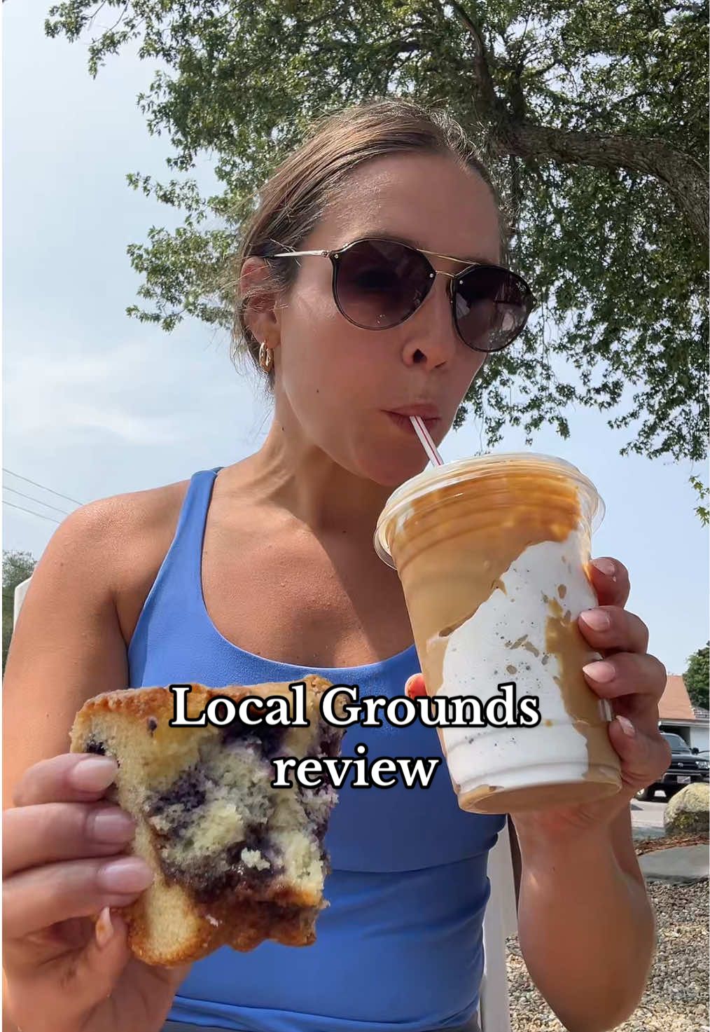 I see the hype for the fluffernutter latte 🤩  📍Local Grounds, Bourne MA review!!  PLZ enjoy some side commentary 🤪 #fyp #stillhungry4more #fluffernutter #latte #capecod #foodreview #capecodsummer #coffeetime 