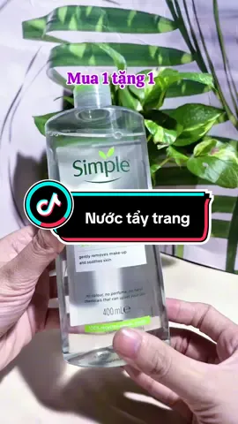 Nước tẩy trang simple chính hãng. mua 1 tặng 1 #nuoctaytrangsimple #nuoctaytrangchinhhang #nuoctaytrangdiunhe #hoptaccungUnilever #Melive #melivechallenge 