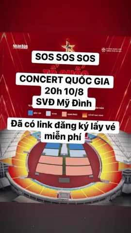 Chuẩn bị sẵn sàng đăng kí vé nào các bạn  #ConcertQuocGia #ToQuocTrongTim #FandomYeuNuoc #HanoiLight #BaoNhanDan 