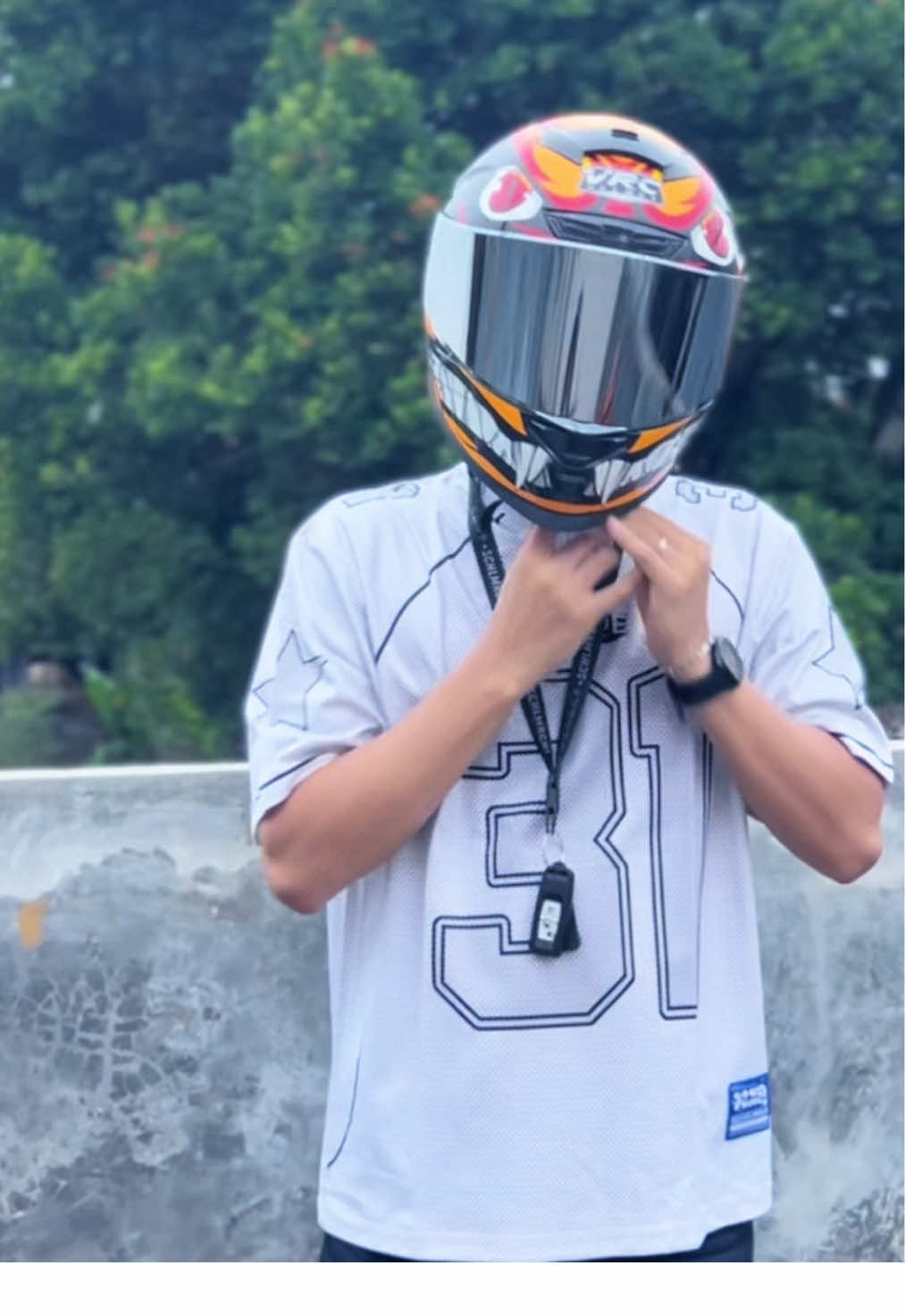 FULLFACE MOTITF🦊 #kurama #vrc #helmetloverindonesia #fullface #helmfullface #galleryhelm #fyp #CapCut 