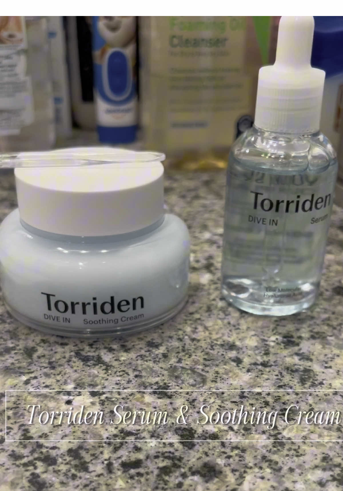 Torriden Soothing Cream & Serum   #fyp #skincare #routine #serum #cream #glassskin #korean #torriden #divein 