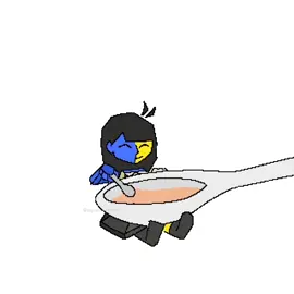 #ENA with the soup but she has her own spoon because she prolly can't lick it . . #ena #enajoelg #art #enamation #animationmeme #animation #digitalart 