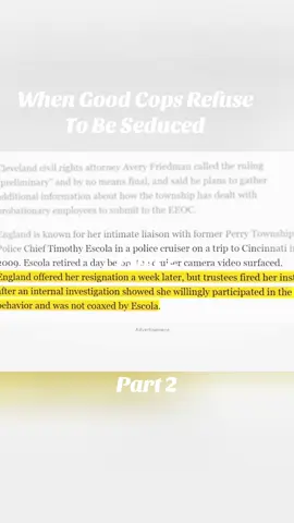 When Good Cops Refuse To Be Seduced