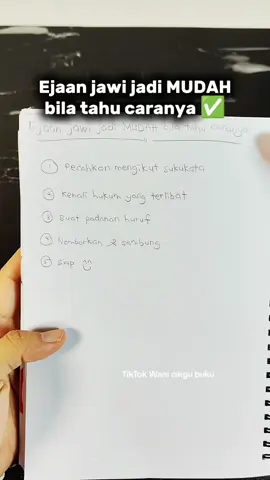 Replying to @cikbungarose2023  follow step by step macam ni kalau nak Skor A jawi 😚 inshaAllah  #jawi #ejaanjawi #bukujawi 