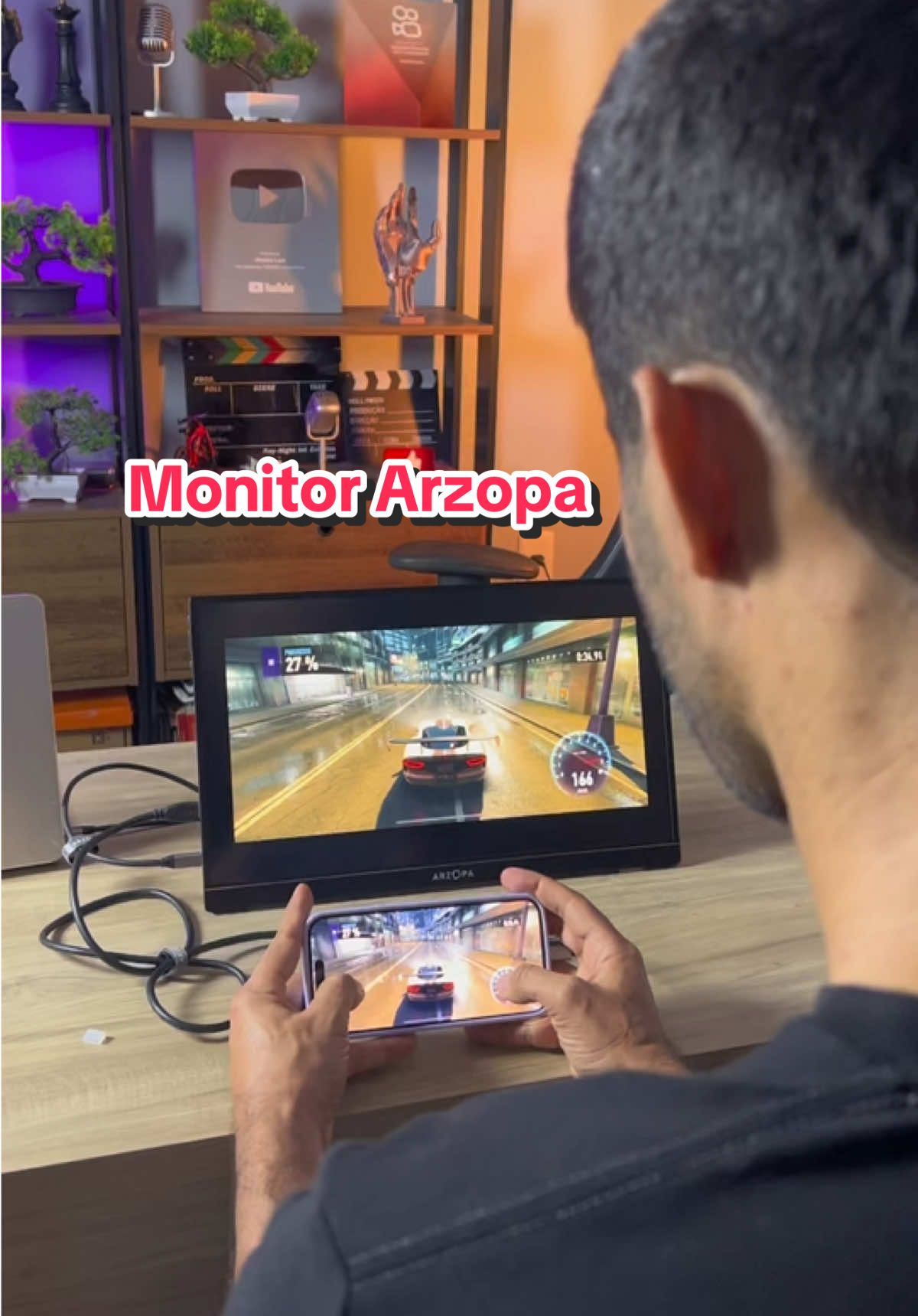 Comprei o Monitor Arzopa A1M de 17.3 Polegasas Ful HD 