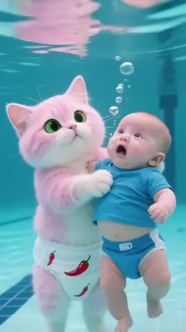 The angelic cat is here! The angelic cat is here! #AdorablePetDebutPlan #AI #AICat #CookingCat #AICutePet 