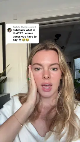 Replying to @Silvia love my Substack community and hope to see you guys there paid or not 💕 