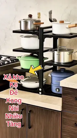 Xả kho zá zẻ#xuhuong #thịnhhành #fyp # kệ để xong nồi nhiều tầng,có thể điều chỉnh lên xuống