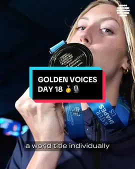 Let’s hear the Golden voices from Day 18 🥇🎙️ @gretchen walsh @summer  #AQUASingapore25 #Swimming #gold #sportstiktok 