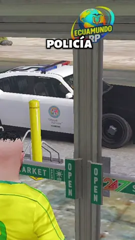 Los policías en Gta Roleplay 😂 #fivemgtav #gtavfivem #ecuadorlive  policía policía de noche y de día 