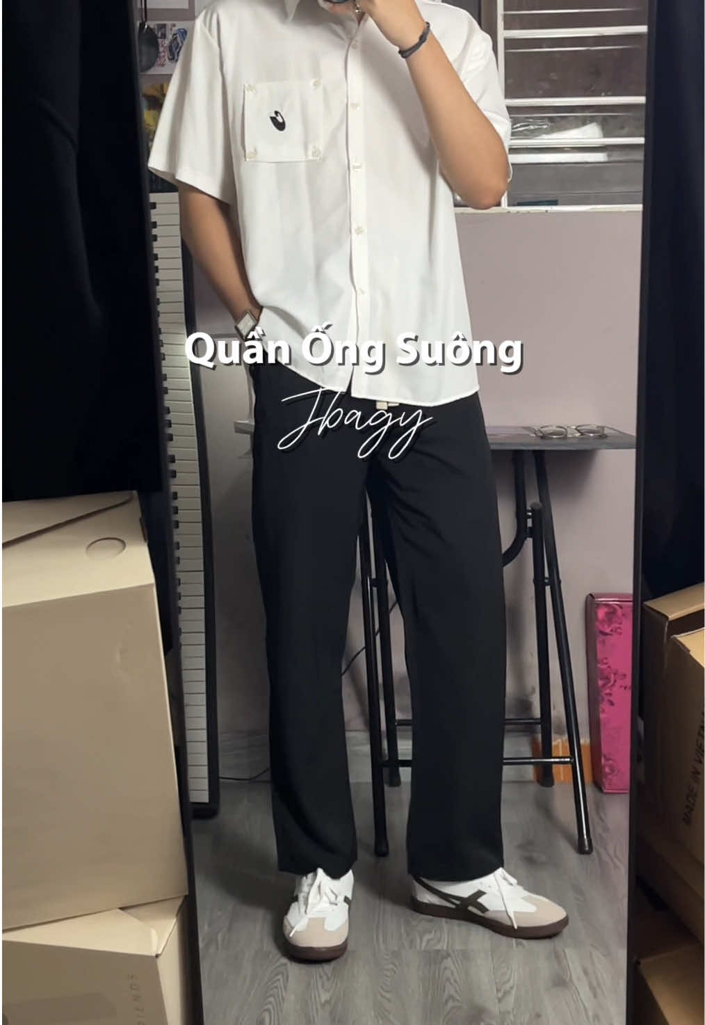 Form quần bình thường, nhưng chất vải sịn mát lạnh, mặc thoải mái ae ạ #quanongrong #quanongsuong #jbagy 