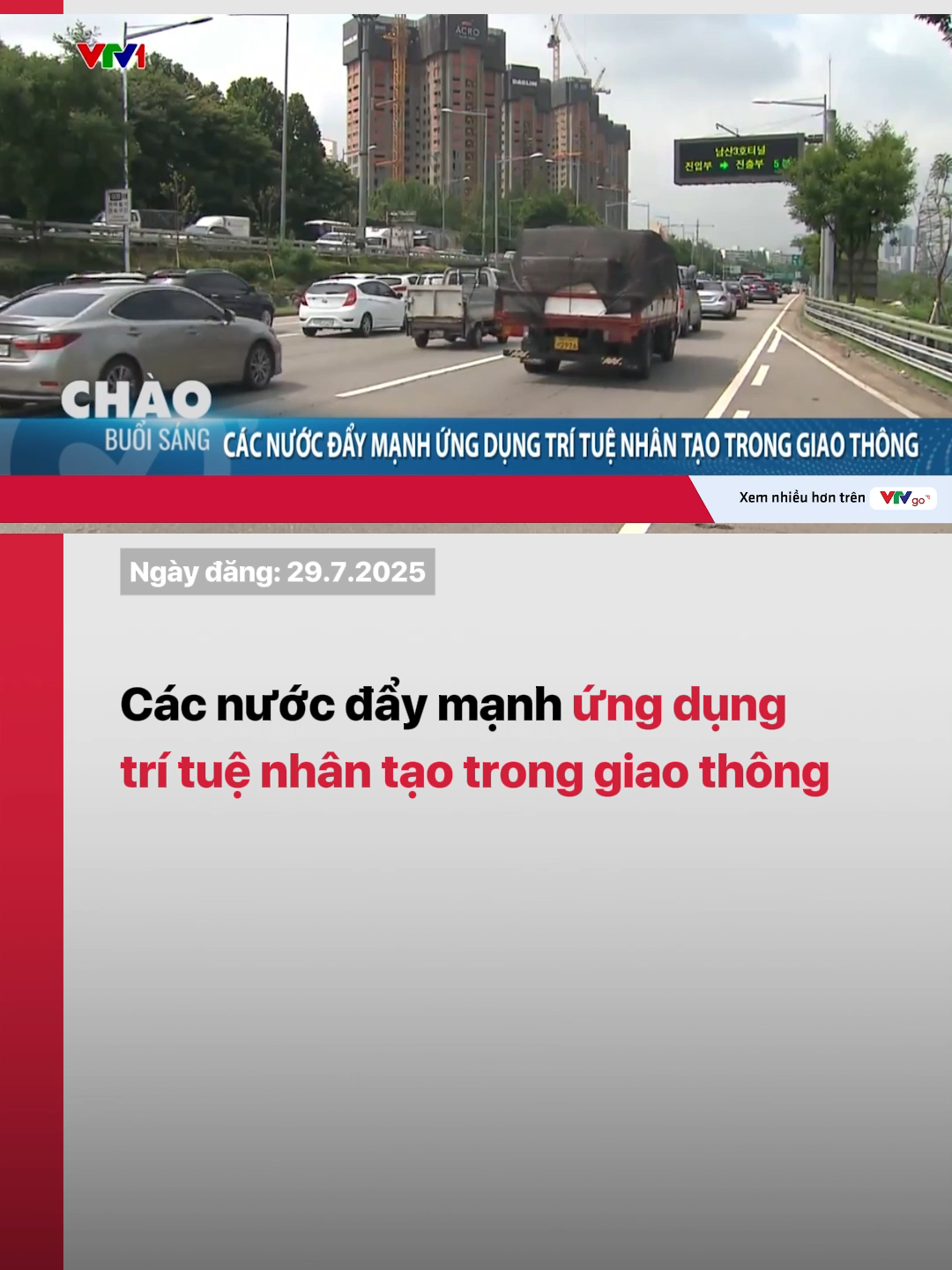 Hiện nay, mỗi quốc gia đang áp dụng trí tuệ nhân tạo theo cách riêng để giải quyết những vấn đề giao thông đặc thù. Tại Hàn Quốc, A.I được dùng để dự báo ùn tắc với độ chính xác cao; ở Dubai, công nghệ này hỗ trợ giám sát và phát hiện vi phạm giao thông; trong khi tại Mỹ, A.I được triển khai nhằm ngăn chặn các hành vi lái xe nguy hiểm. #trituenhantao #AI