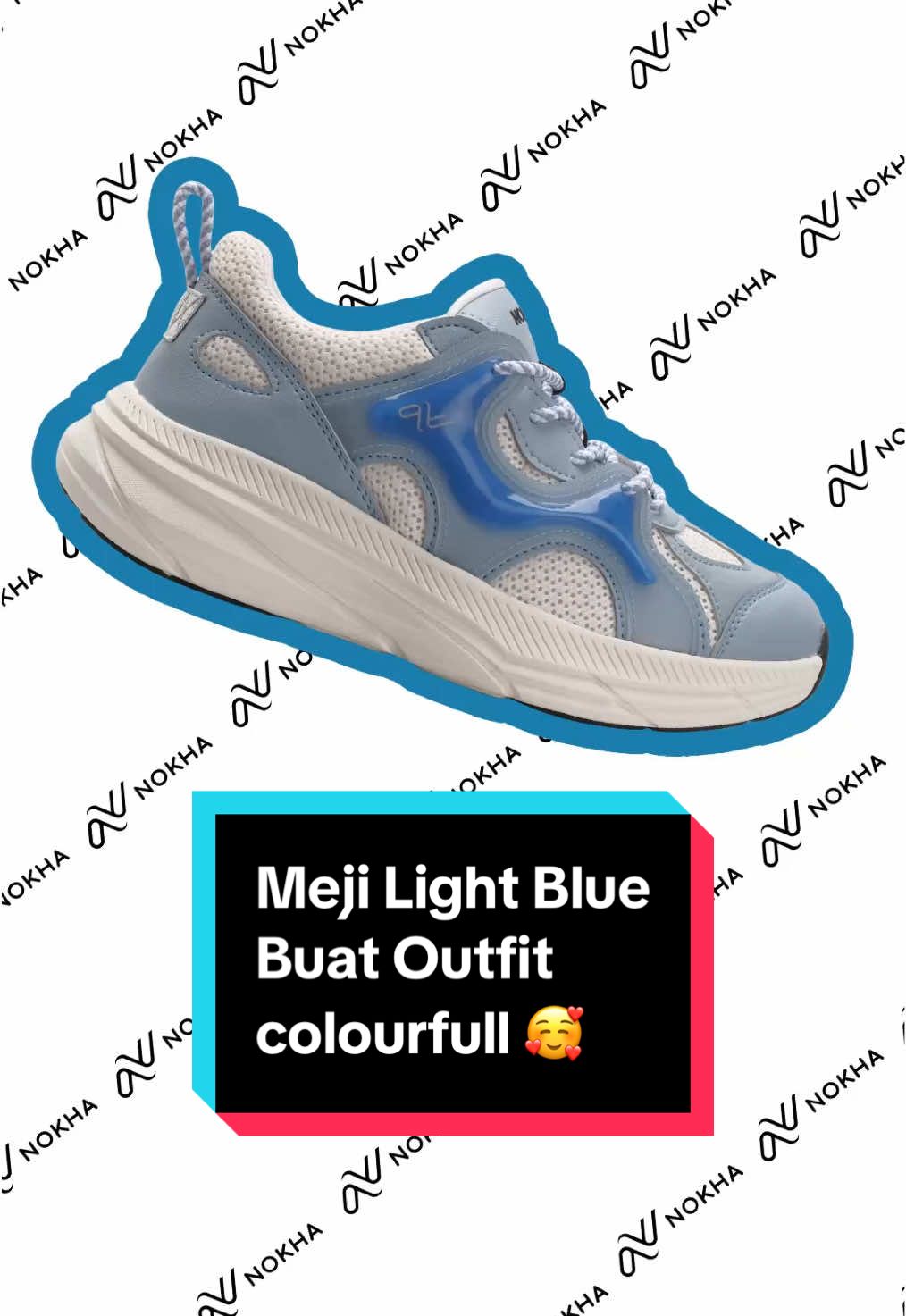 Meji light blue yang super cute pasti cocok banget di mix & match sama outfit colourfull kamu. yuk check out di tiktokshop Nokha 🛍️✨ #Nokha #Sneakers #MejiSneakers #Travelshoes #TravelinNokha #Rekomendasisepatu