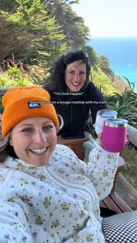 A trip of a lifetime with my momma 🫶🏻 We drove up the California coast, went glamping at @treebonesresort , wine tasting in Paso Robles, Drove up & down the coast of Big Sur and ended with a bougie spa day at @Alila Ventana Big Sur 🩵