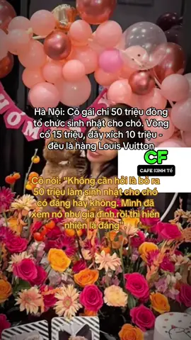 #CapCut Hà Nội: Cô gái chi 50 triệu đồng tổ chức sinh nhật cho chó: Không cần hỏi là bỏ ra 50 triệu có đáng hay không. Mình đã xem nó như gia đình rồi thì hiển nhiên là đáng