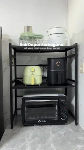 rak dapur serbaguna bikin dapur terlihat rapi dan aesthetic 😍✨  #rakdapur #rakdapurserbaguna #rakoven #rakdapuraesthetic #dapurminimalis 