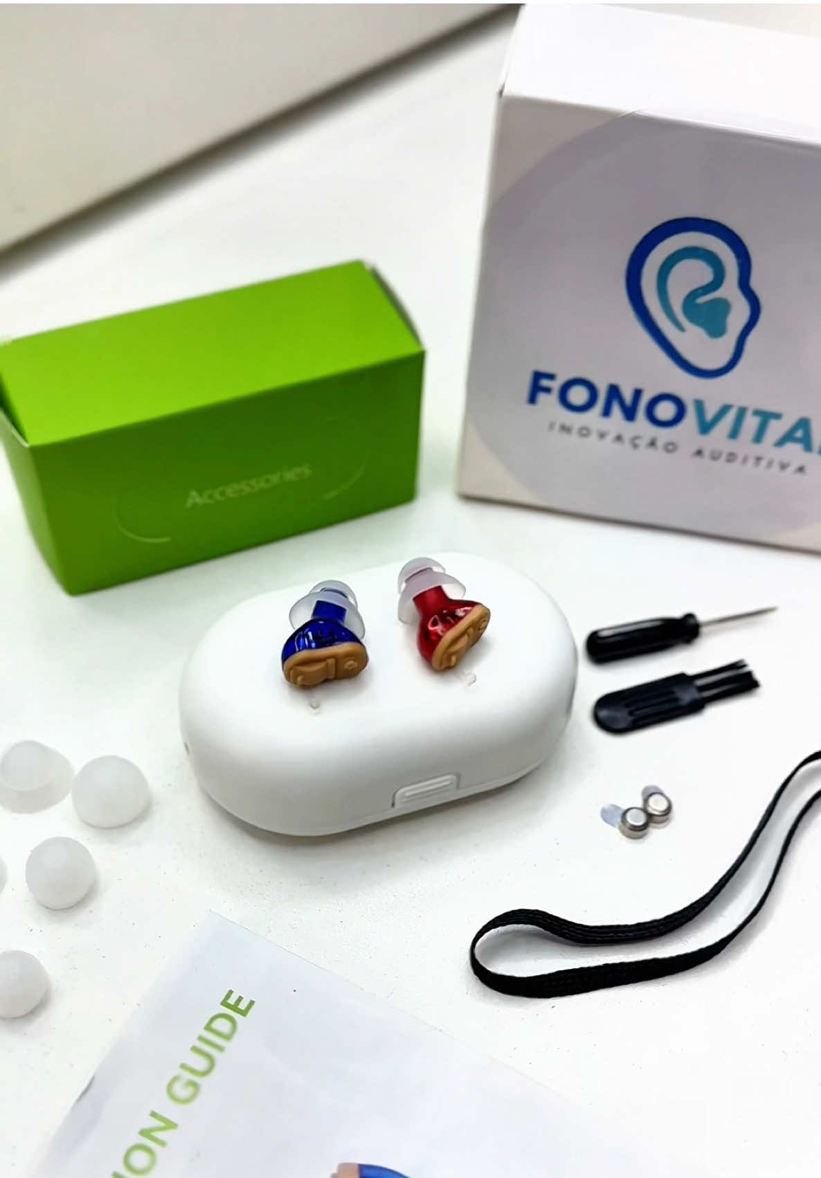 Mini aparelho CIC Voxton - FonoVital. A solução é praticidade!  Clique e saiba mais https://fonovitaloficial.com.br #saudeauditiva #bemestar #surdez #fonovital #perdaauditiva 